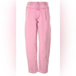Inc Pink Loose Fit Jeans With Vintage Style Yoke Detail 80s 90s Retro